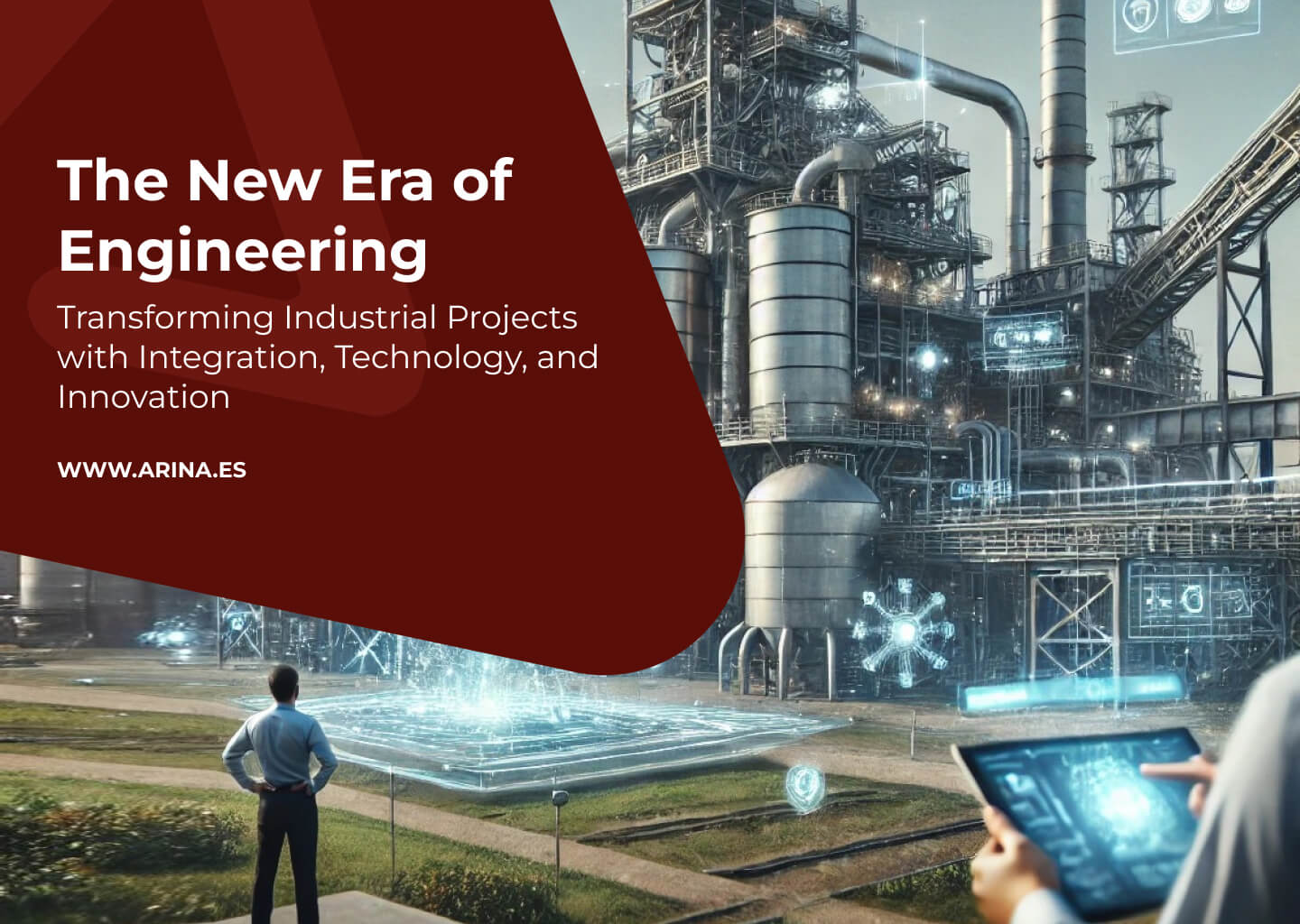 A conceptual view of modern engineering, integrating advanced technology, artificial intelligence, and industrial design, symbolizing the new era of engineering.